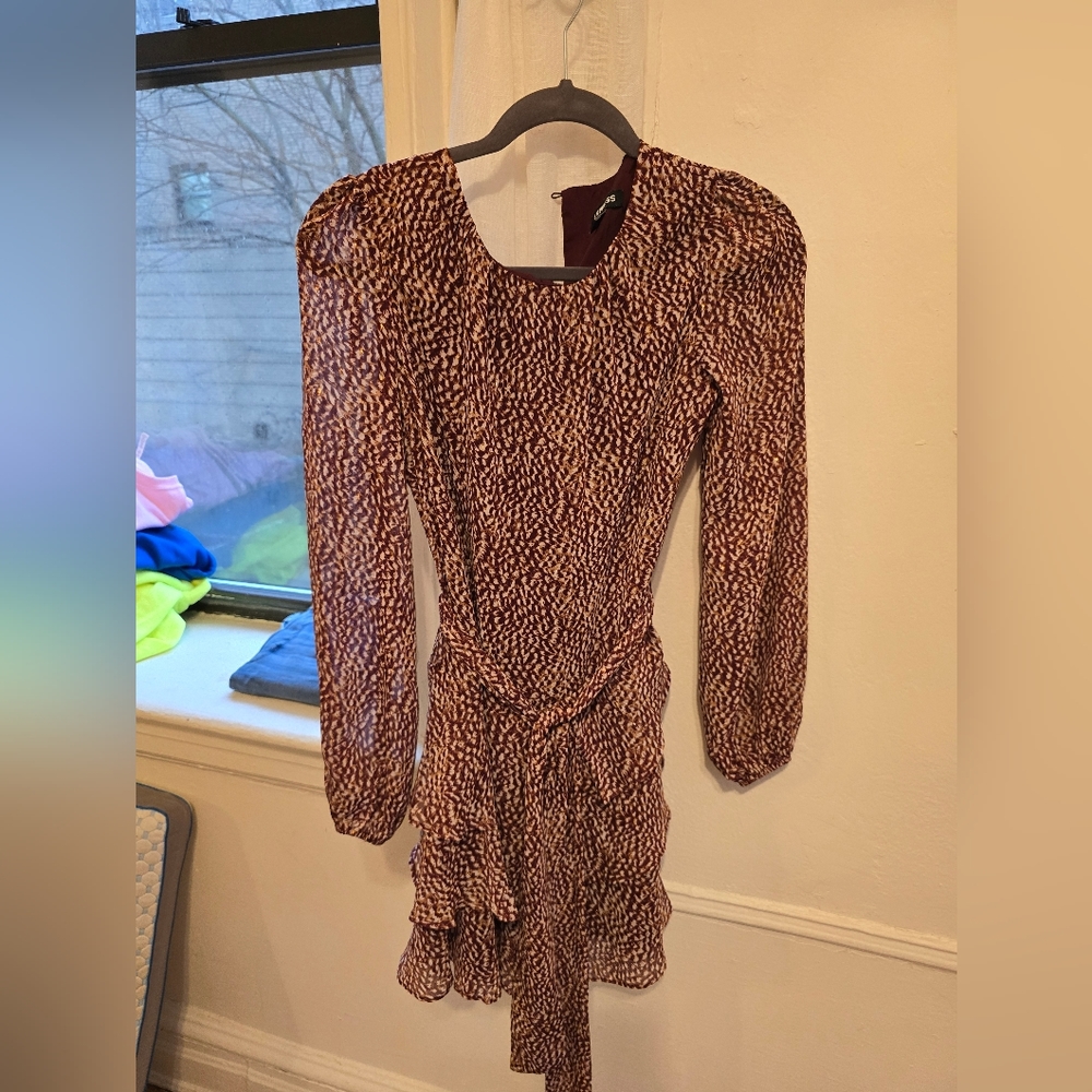 Burgundy express dress